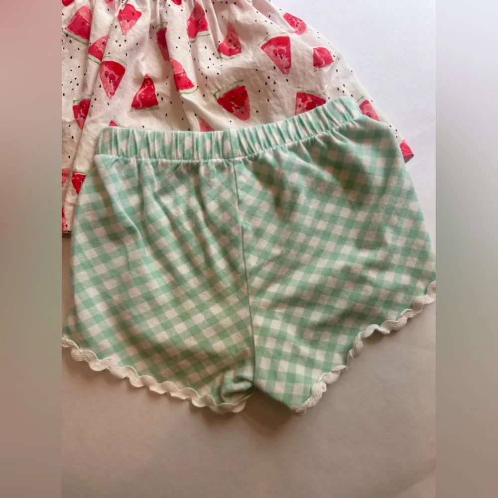 Ricrac & Ruffles Watermelon Set